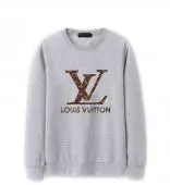 louis vuitton sweater hommes printed lv monogram lv flower gray